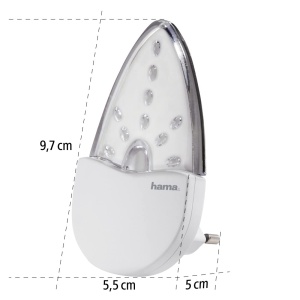 Lampa LED de Noapte Hama Bernstein, 0.2W, Culoare Amber, Eurostecker - Img 3