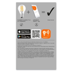 Lampa LED Dimmabila LEDVANCE cu Wifi, E27, Calda, 4 Bucati - Img 5