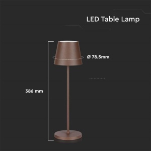 Lampa LED Dimmbara V-TAC VT-7522, 4400 mAh, Culoare Maro, IP54 - Img 6