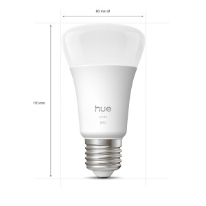 Lampa LED Inteligenta Philips Hue A60, 7W, 810 Lumen, Alb Cald, Dimabila, 4 buc - Img 5