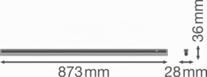 Lampa LED Ledvance Lichtband, 873 mm, 1500 lm, Alb - Img 3