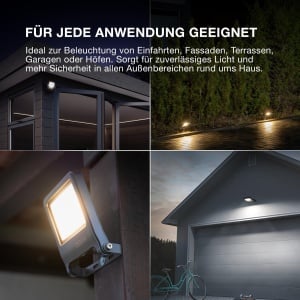Lampa LED Osram ENDURA FLOOD PC 30W, 3000K, 3000 Lumen, Alb - Img 6