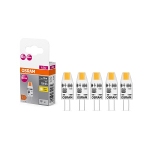 Lampa LED Osram G4, 1W, cald 2700K, pachet de 5 bucati, ultrakompacta