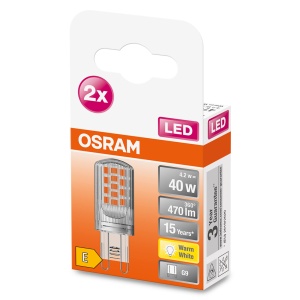 Lampa LED OSRAM G9, 4.2W, Lumina calda 2700K, Pachet 20 bucati - Img 5