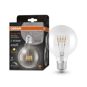 Lampa LED OSRAM Vintage 1906 Globe95 E27 4,8W 470lm 2700K