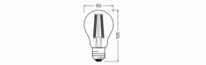 Lampa LED OSRAM Vintage Edition 1906, E27, 8W, Lumina Calda - Img 2