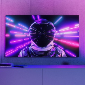 Lampa LED Philips Hue Play Wandfluter, 1035 lm, ColorCast, Negru si Alb - Img 2