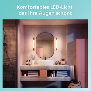 Lampa LED Philips Rover 5W 750lm lumina calda IP44 negru - Img 6