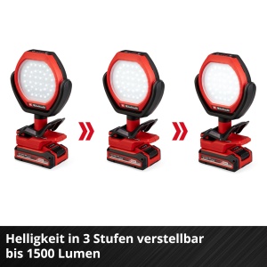 Lampa LED portabila Einhell GC-OL 181500 Li-Solo 18V 1500 lm cap rotativ - Img 7
