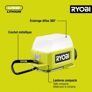 Lampa LED RYOBI RLA4-0, 250 Lumen, IP54, Compacta - Img 4