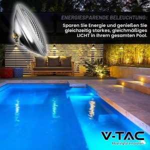 Lampa LED subacvatica V-TAC 12W PAR56, 1260 Lumen, IP68, Kaltwei - Img 2