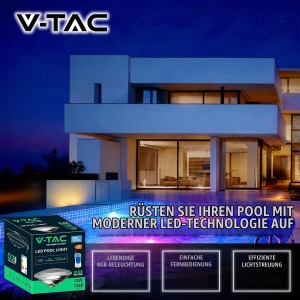 Lampa LED subacvatica V-TAC PAR56 RGB 12W, 1260 Lumen, IP68 - Img 6