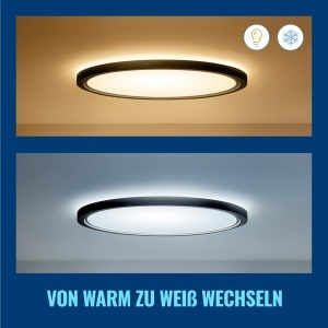 Lampa LED SuperSlim WiZ, 32W, 545mm, 16 milioane de culori, neagra - Img 10