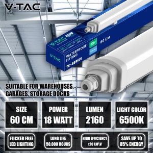 Lampa LED V-TAC TK-SERIES 60 CM, 18W, Wasserfest IP65, 2160 Lumen - Img 4