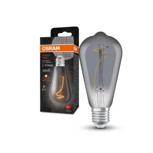 Lampa LED Vintage Osram 1906, 3.4W, 100lm, E27, design fumuriu