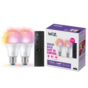 Lampa LED WiZ E27, dimabila, 16 milioane culori, control smart prin aplicatie