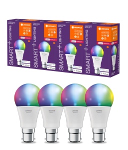 Lampa LEDVANCE Smart cu ZigBee, 9W, A60, RGBW, 806lm, 4 bucati