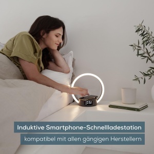 Lampa multifunctionala Beurer WL 65 cu functie de trezire si incarcare simulare rasarit si lumina ambientala - Img 5