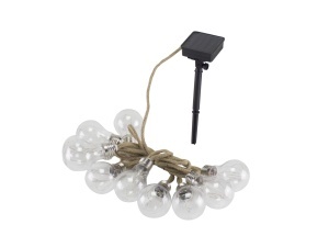 Lampa solara decorativa Beper P207ILO500, 10 LED-uri, IP44, 3.7 metri, stil vintage - Img 2