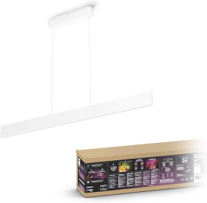 Lampa suspendata Philips Hue Ensis, 5500 lm, dimabila, alba, 16 milioane culori
