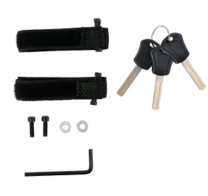 Lant de siguranta Dunlop - Faltschloss cu 3 chei, 85 cm, metal intarit