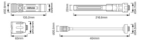 Lanterna LED Osram LEDinspect 3-in-1, 500 lumeni, 4 moduri de iluminare - Img 3