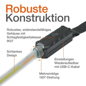 Lanterna LED Osram LEDinspect, reincarcabila, 1000lm, 6000K - Img 8