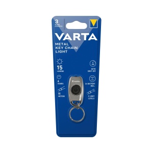 Lanterna LED VARTA cu 2 baterii CR2016, metal, 2 moduri de iluminare - Img 2