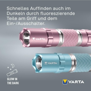 Lanterna LED VARTA Lipstick Light, 0.5W, Albastru Turcoaz, Include 1x Baterie AA - Img 6