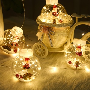 Lanterne cu LED Beper P207ILL001, 150 lumini calde, 10 globuri transparente, 3m - Img 3