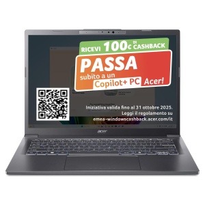 Laptop Acer Aspire 14 AI, 14 WUXGA OLED, Intel Core Ultra 7, 16GB RAM, 512GB SSD