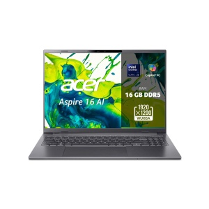 Laptop Acer Aspire 16 AI OLED A16-52M-55DS, 16GB RAM, 512GB SSD, Culoare Gri