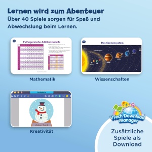 Laptop educational VTech Genio Lernlaptop XL roz 7 LCD, 40 jocuri educative - Img 5