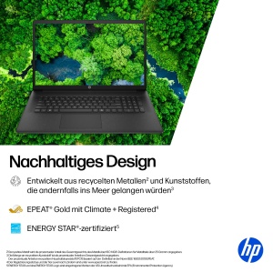 Laptop HP 17,3 FHD, AMD Ryzen 3, 8 GB RAM, 512 GB SSD, Negru - Img 9