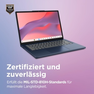 Laptop Lenovo Chromebook m Display tactil 14 WUXGA 8GB RAM 128GB SSD Cosmic albastru - Img 4