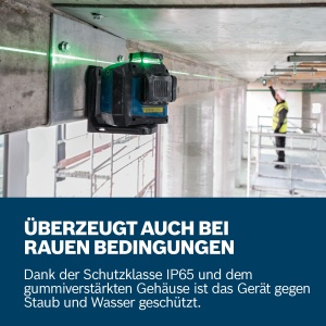 Laser liniar Bosch Professional GLL 80-33 G, verde, 30m, alimentare duala - Img 4