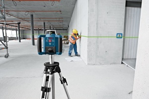 Laser rotativ Bosch Professional GRL 300 HVG Verde 300 m IP54 - Img 3