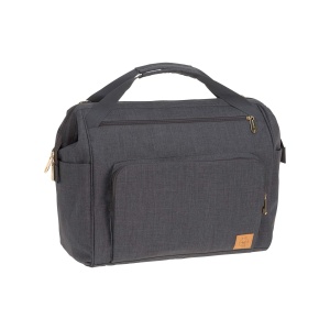 LASSIG Baby Twin Bag Geanta scutece Geanta pentru bebelusi cu functie rucsac incl. accesorii de schimb/Goldie Twin Bag, antracit, 1 bucata (1 pachet) - Img 2