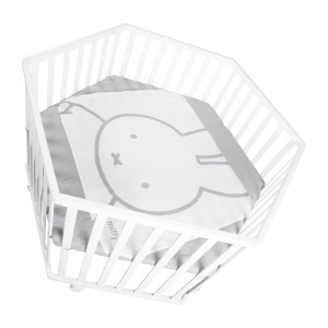 Laufgitter roba hexagonal alb cu inaltime reglabila si roti design miffyr - Img 4