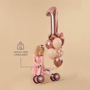Laufrad Kinderkraft Cutie Flash, cu LED-uri, fara pedale, 1-3 ani, Rosa - Img 7