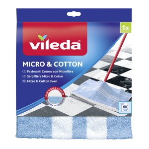 Laveta de curatare Vileda din bumbac si microfibra 50x50cm absorbtie ridicata