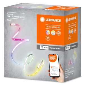 LEDVANCE Smart WiFi Flex 2M, Silicon, 8,5 W, Alb, 4058075665903, cu priza UK - Img 6