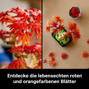 LEGO Botanicals 10348 Bonsai Japonez cu Frunze Rosii si Portocalii Set DIY pentru Adulti - Img 4