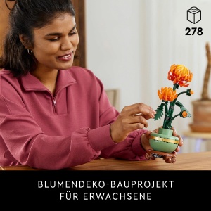 LEGO Botanicals Chrysantheme 10368 Set creativ DIY Flori decorative 278 piese - Img 2