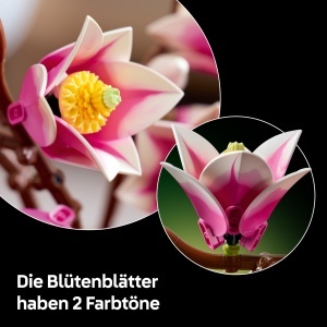 LEGO Botanicals Magnolienzweige 11510 Set decorativ cu magnolii artificiale pentru adulti - Img 4