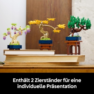 LEGO Botanicals Mini-Bonsais 10373 Ginkgo Schwarzkiefer si Blauregen Decoratiuni DIY - Img 6