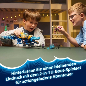 LEGO DREAMZzz 71512 Set 2-in-1 Krokodil U-Boot Transformabil 1107 Piese - Img 2
