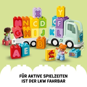 LEGO DUPLO ABC-Lastwagen 10421 Camion cu Litere si Figurine pentru Copii 2 - Img 5