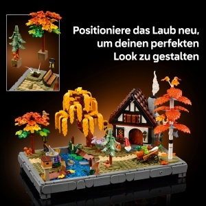 LEGO Icons 11372 Set Constructie Landhausgarten Elemente Toamna 1102 Piese - Img 6