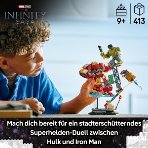 LEGO Marvel Hulkbuster vs Hulk 76343 Set Supereroi cu Minifigurine si Mech Articulat - Img 2
